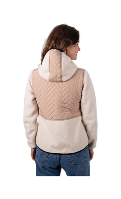 GIACCA CASIA VESTE HYBRIDE TAUPE